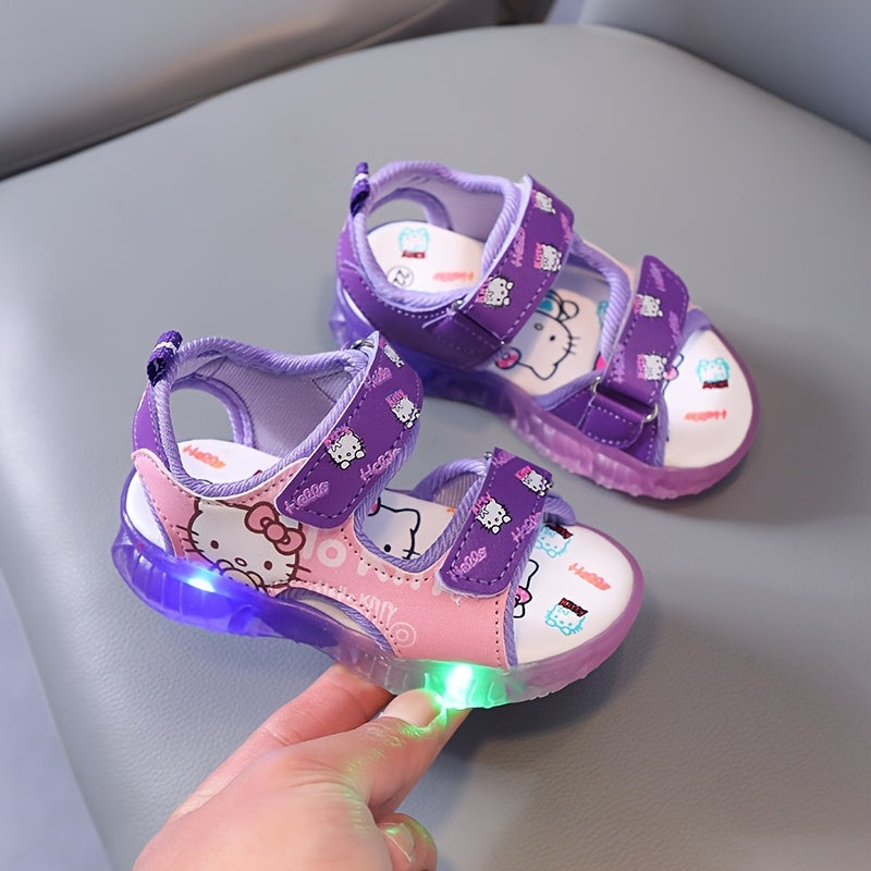 Sanrio Leuchtende Mädchen-Sandalen – Bequeme und Atmungsaktive Sommerschuhe