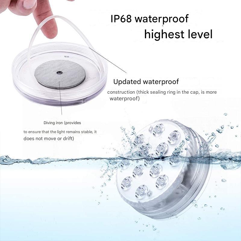 Unterwasser LED Lampe – Farbenfroh und Vollständig Wasserdicht