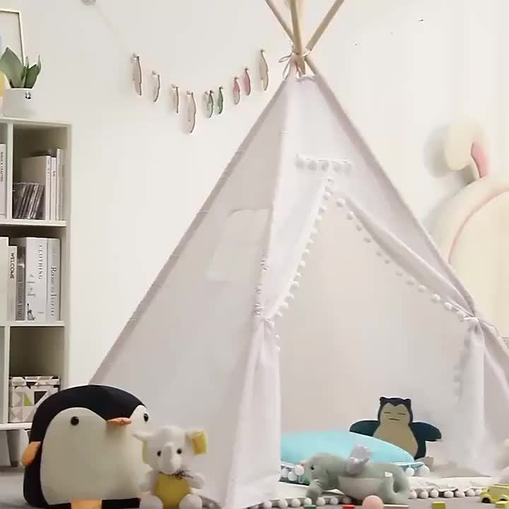 KiddieTipi Multifunktionales Tipi Zelt – Weiche Zelte für drinnen und draußen