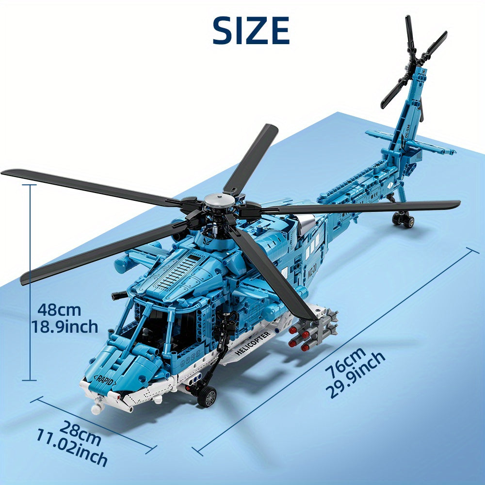 Detailliertes Hubschrauber-Bauset – Technisch und Realistisch
