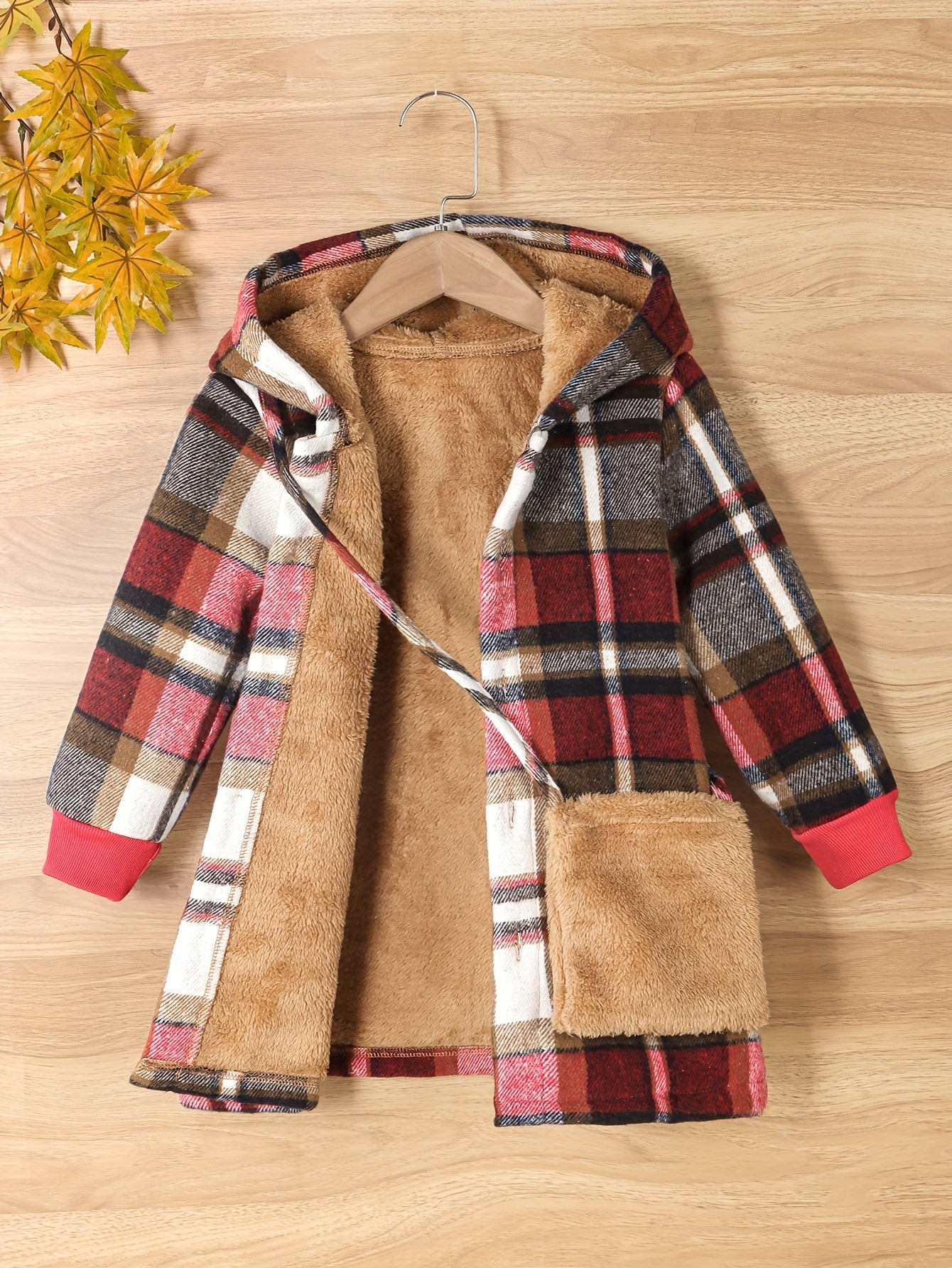 Mila Fleece Karierter Mantel für Kinder – Warm und Stylisch für den Winter