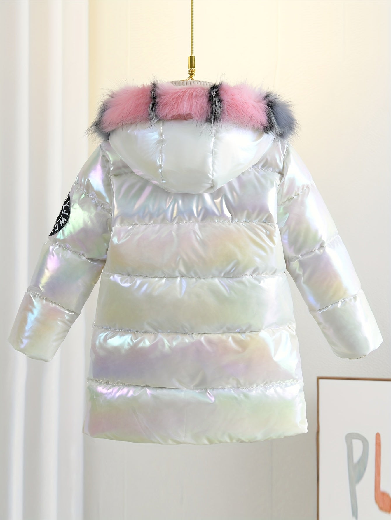 Sophie Glänzende Winterjacke für Kinder – Trendy und Warm für Kalte Tage