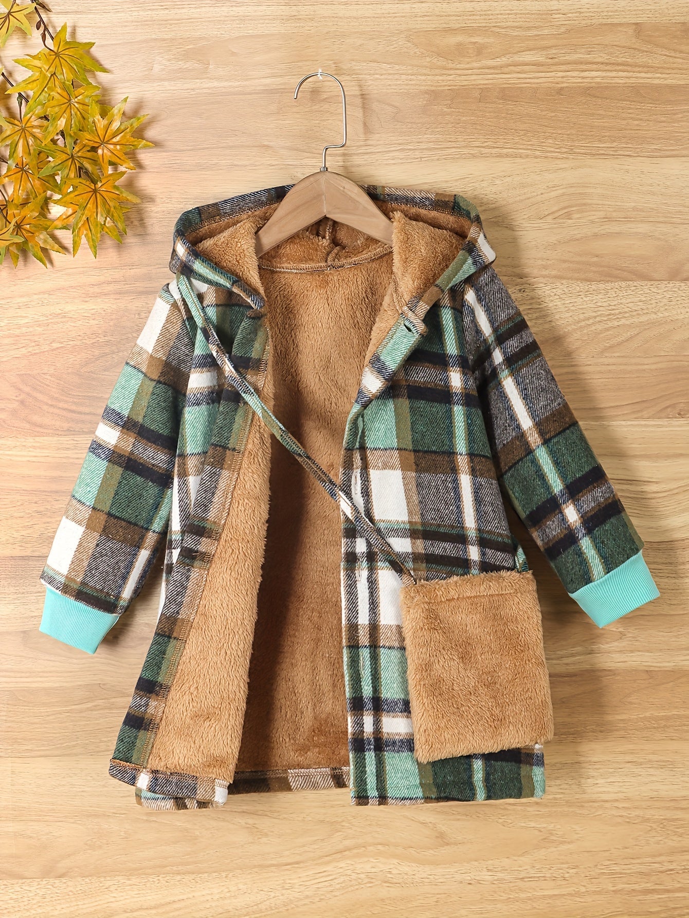 Mila Fleece Karierter Mantel für Kinder – Warm und Stylisch für den Winter