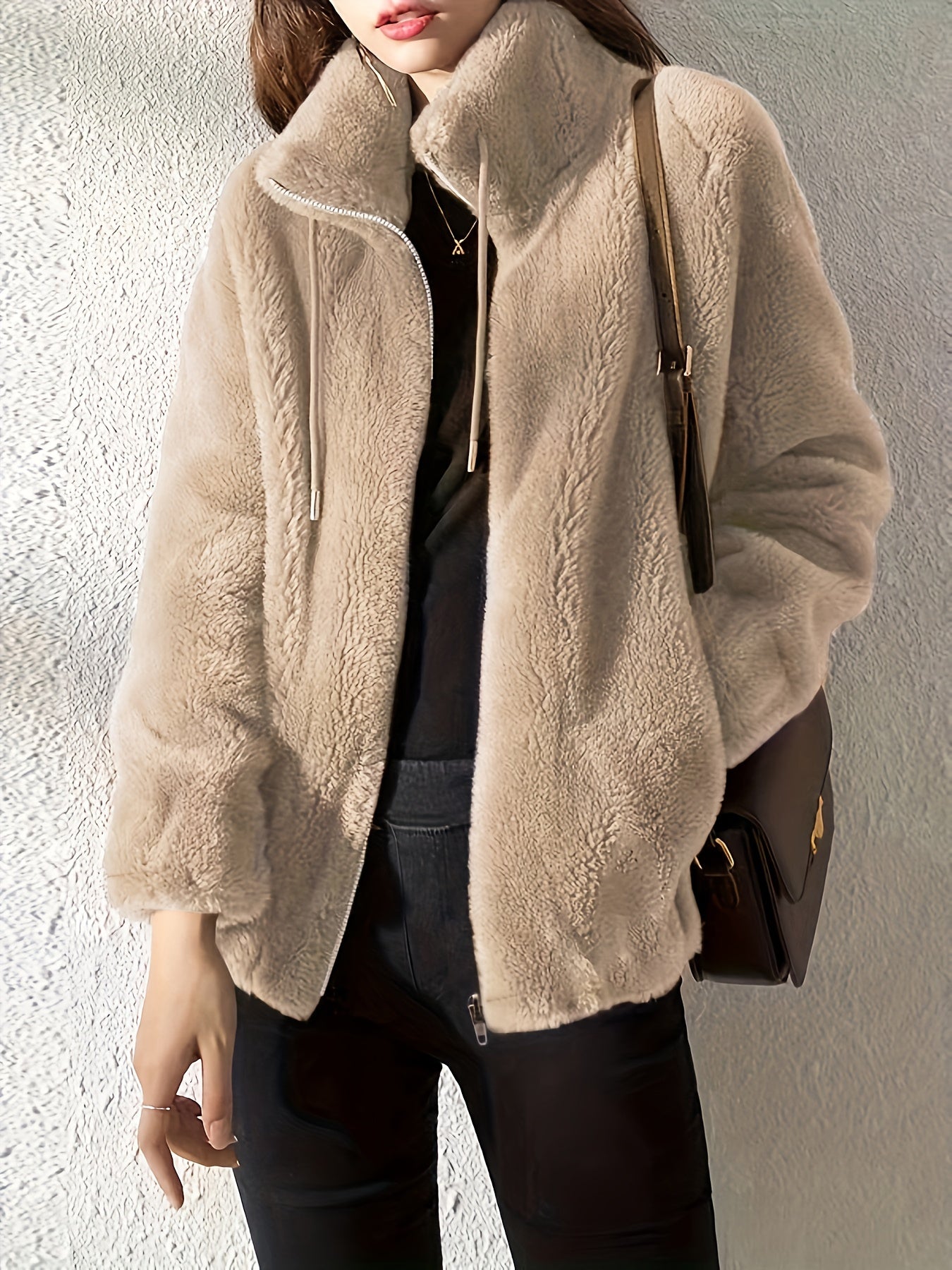 Isabelle Teddy Mantel – Bequem und Stylisch für Kalte Tage