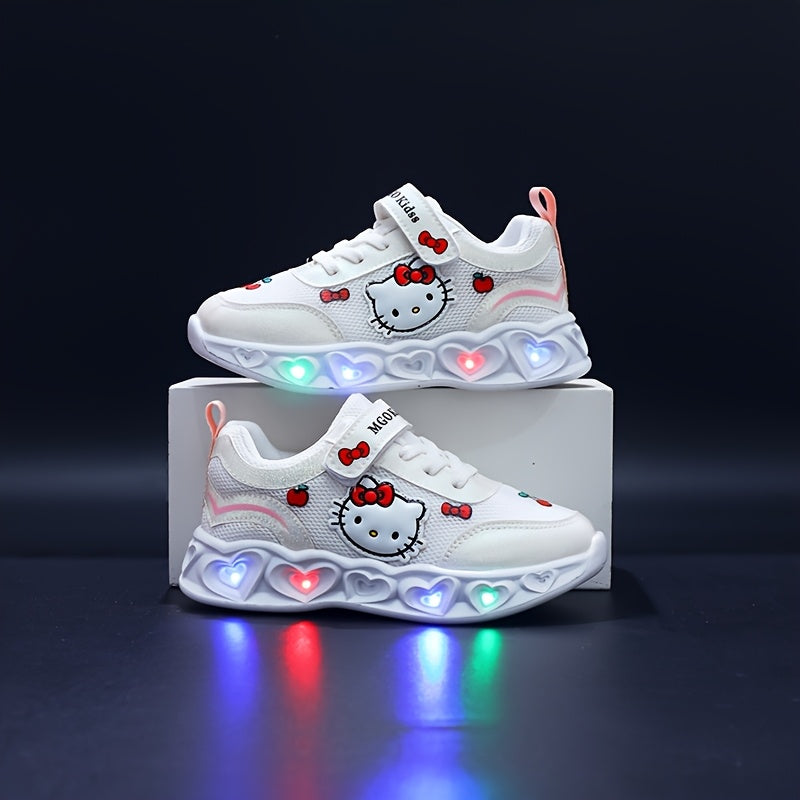 Leuchtende Hello Kitty Sneakers – Atmungsaktive und Gepolsterte Spaßschuhe