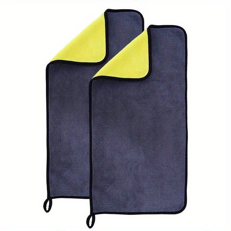 Doppelseitiges Coral-Fleece Auto-Waschhandtuch – Weich und Absorbierend für Glanz