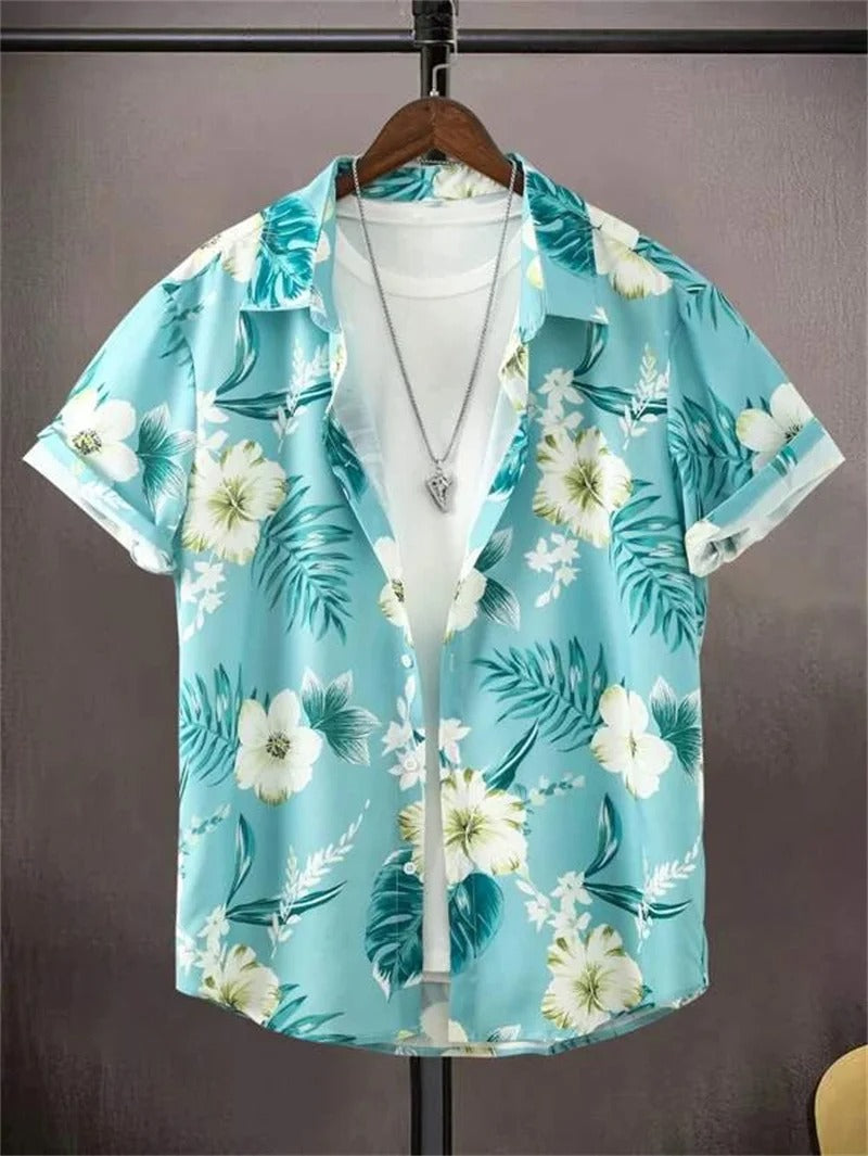 TropicWave Palmprint Hemd – Frisch und Stilvoll für Herren