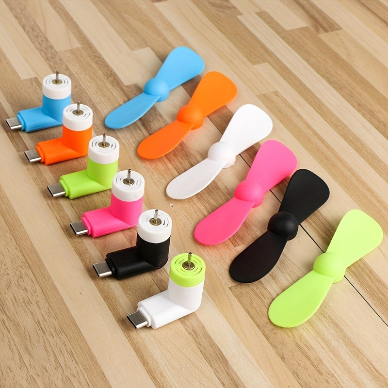 Mini tragbare Telefonventilatoren – Typ-C-Anschluss mit verstellbarem Winkel
