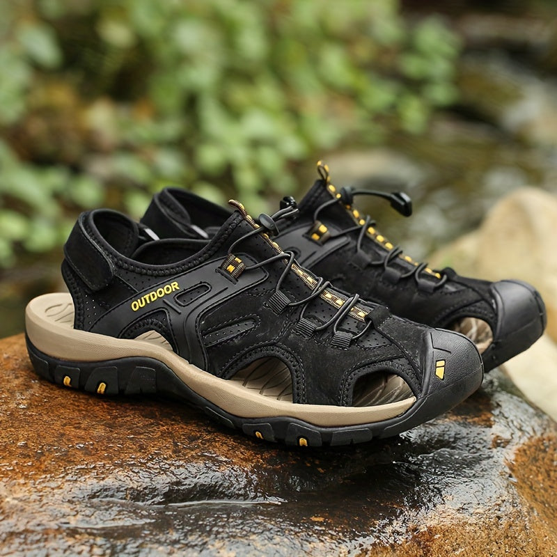 Herren Premium Leder Fischer Sandalen – Bequem & Langlebig