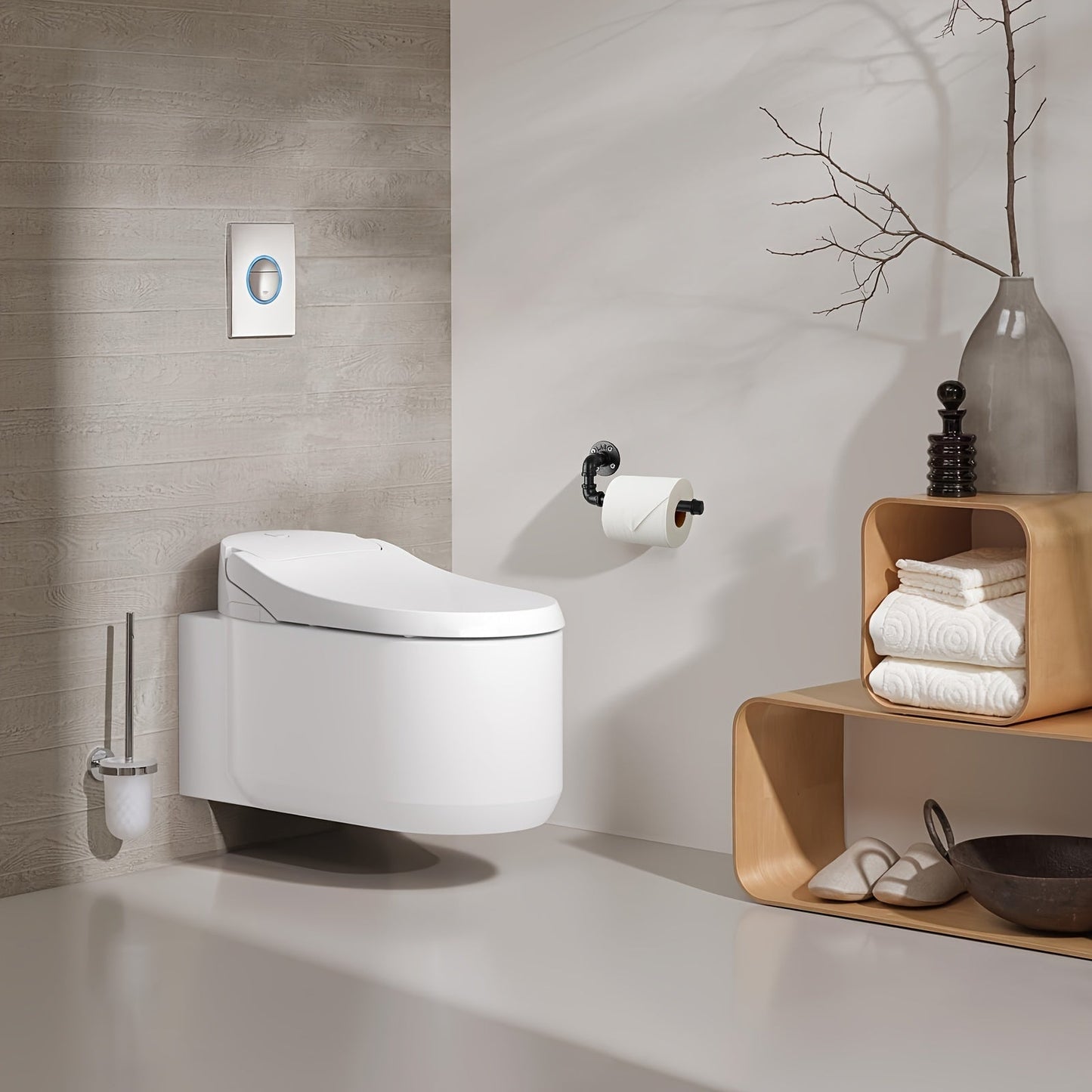 Industrieller Toilettenrollenhalter - Für ein stilvolles Badezimmer