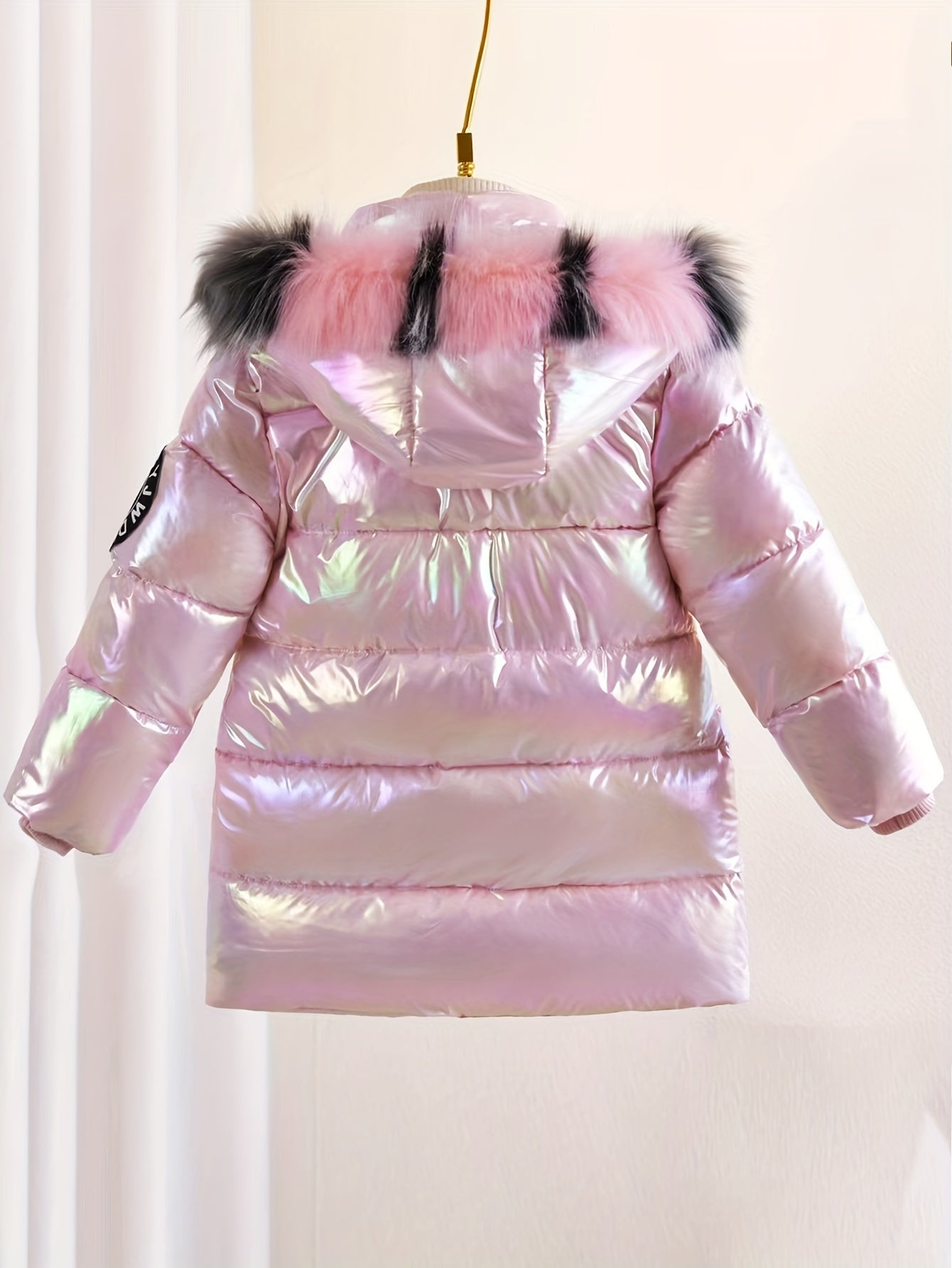 Sophie Glänzende Winterjacke für Kinder – Trendy und Warm für Kalte Tage