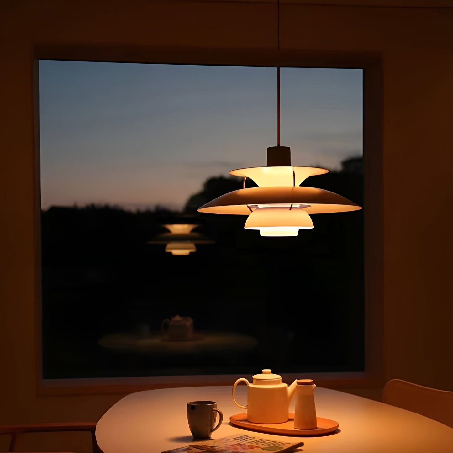 SkyGlow LED Pendelleuchte – Modernes Skandinavisches Design mit Dimmfunktion
