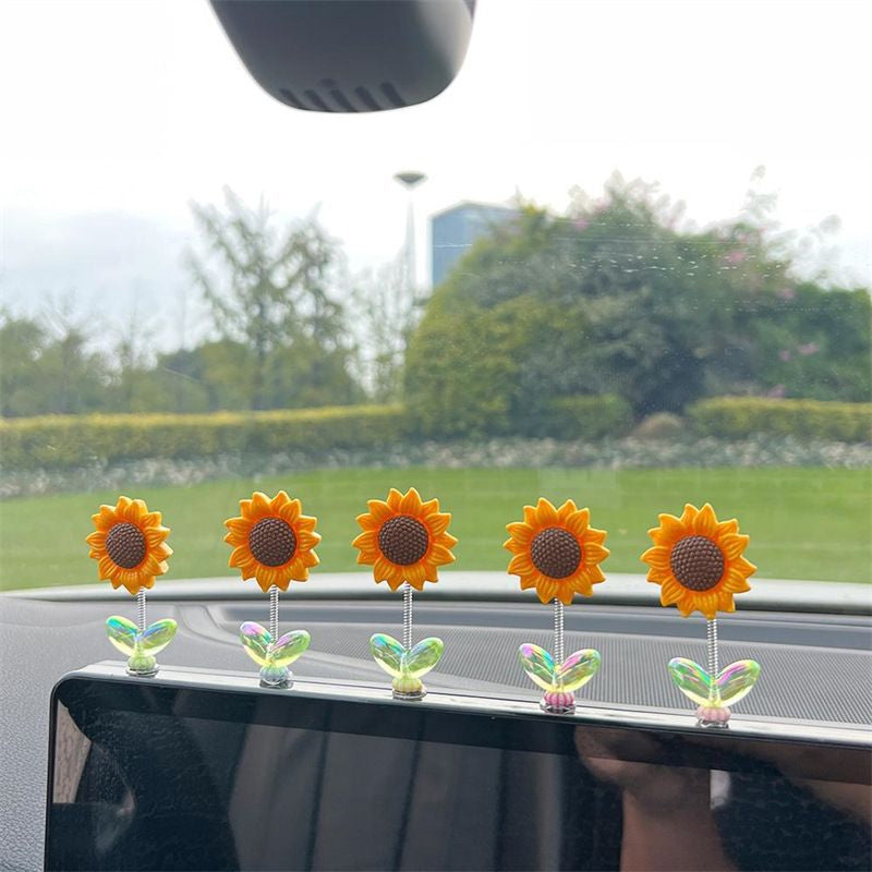 SunnyRide - Schattiger Sonnenblumen Auto-Anhänger