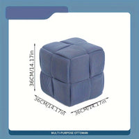 Perlmuttblau-Hocker