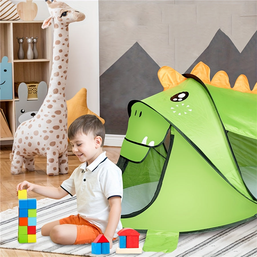Kinder-Dinosaurier, Hai & Bären Pop-Up Spielzelt-Set mit UPF 50 – Atmungsaktiv & Tragbar für Babys & Kleinkinder