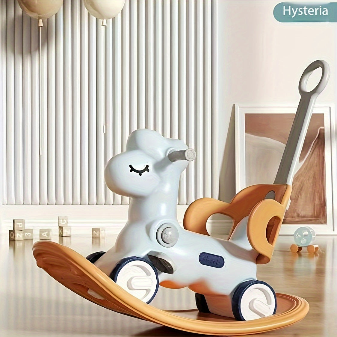 2-in-1 Baby Schaukelpferd und Laufrad - Sicheres und Spaßiges Spielzeug