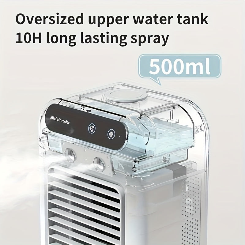 Portabler Mini-Klimaanlage – All-in-One Luftbefeuchter & Ventilator