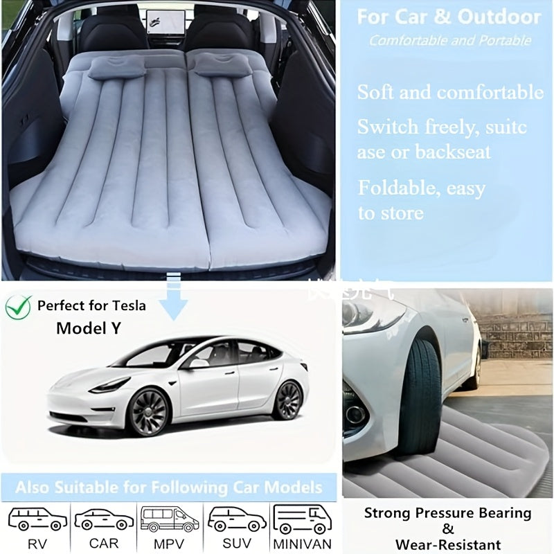 RoadRest Aufblasbares Auto Bett – Perfekter Reisebegleiter für komfortables Schlafen