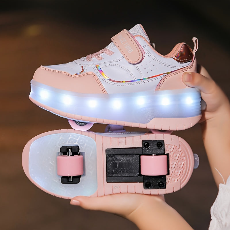 FlashRider Leuchtende Rollschuh-Sneakers – Für Kinder mit Lichterspektakel