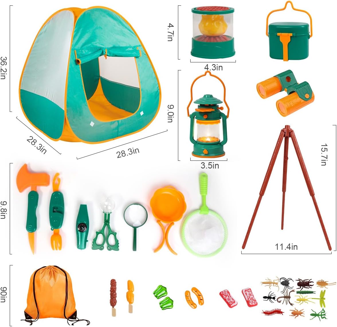 AbenteuerCamp - Komplettes Camping-Set für kreative Spielstunden