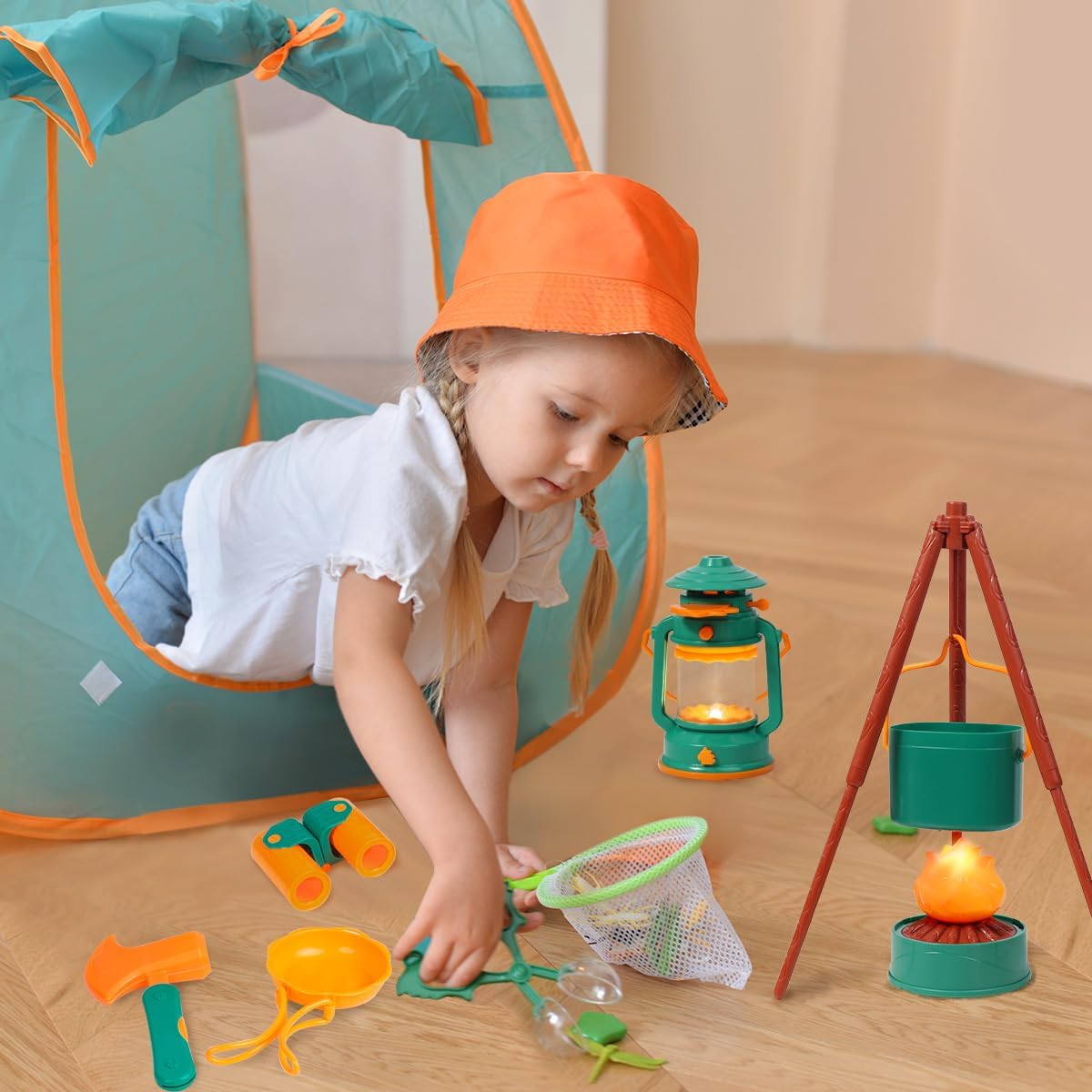 AbenteuerCamp - Komplettes Camping-Set für kreative Spielstunden