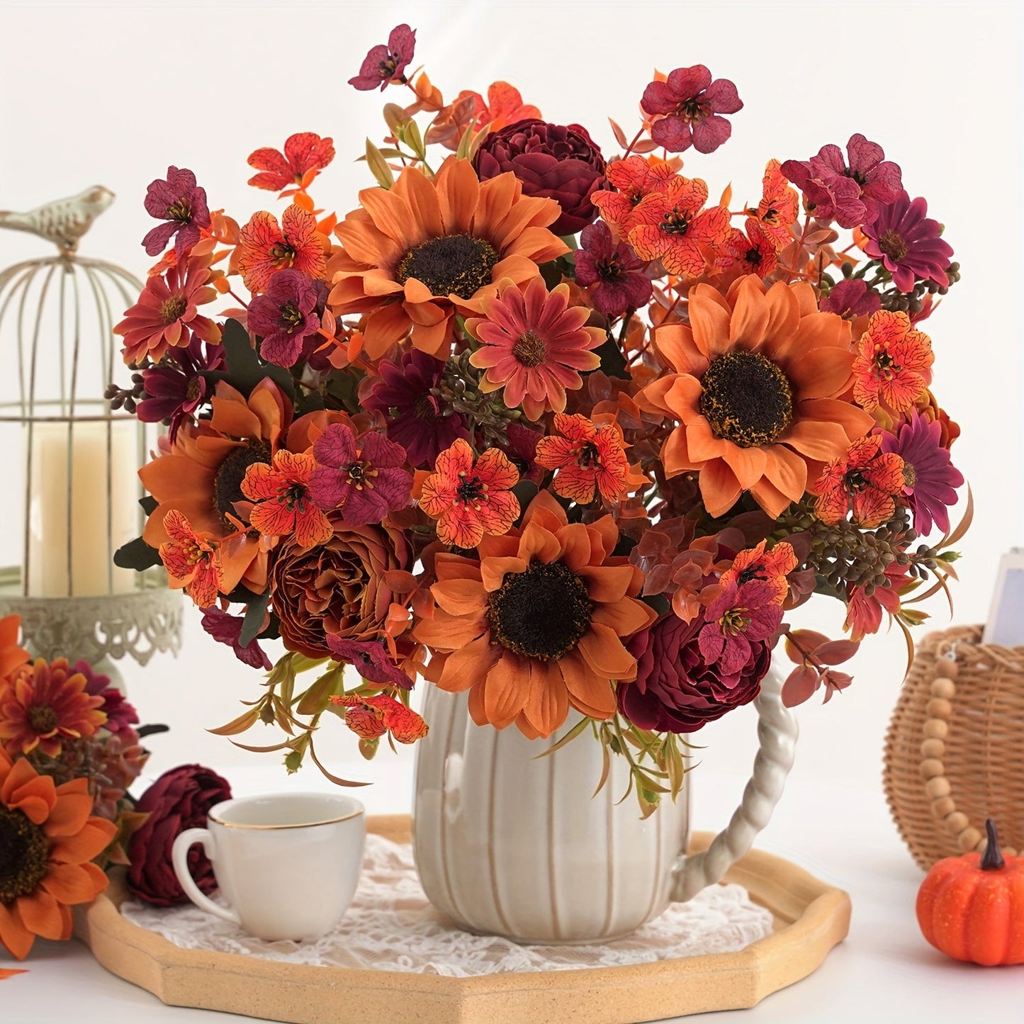 Herbst Blumenarrangement Set – Farblich und Stimmungsreich für Jeden Raum