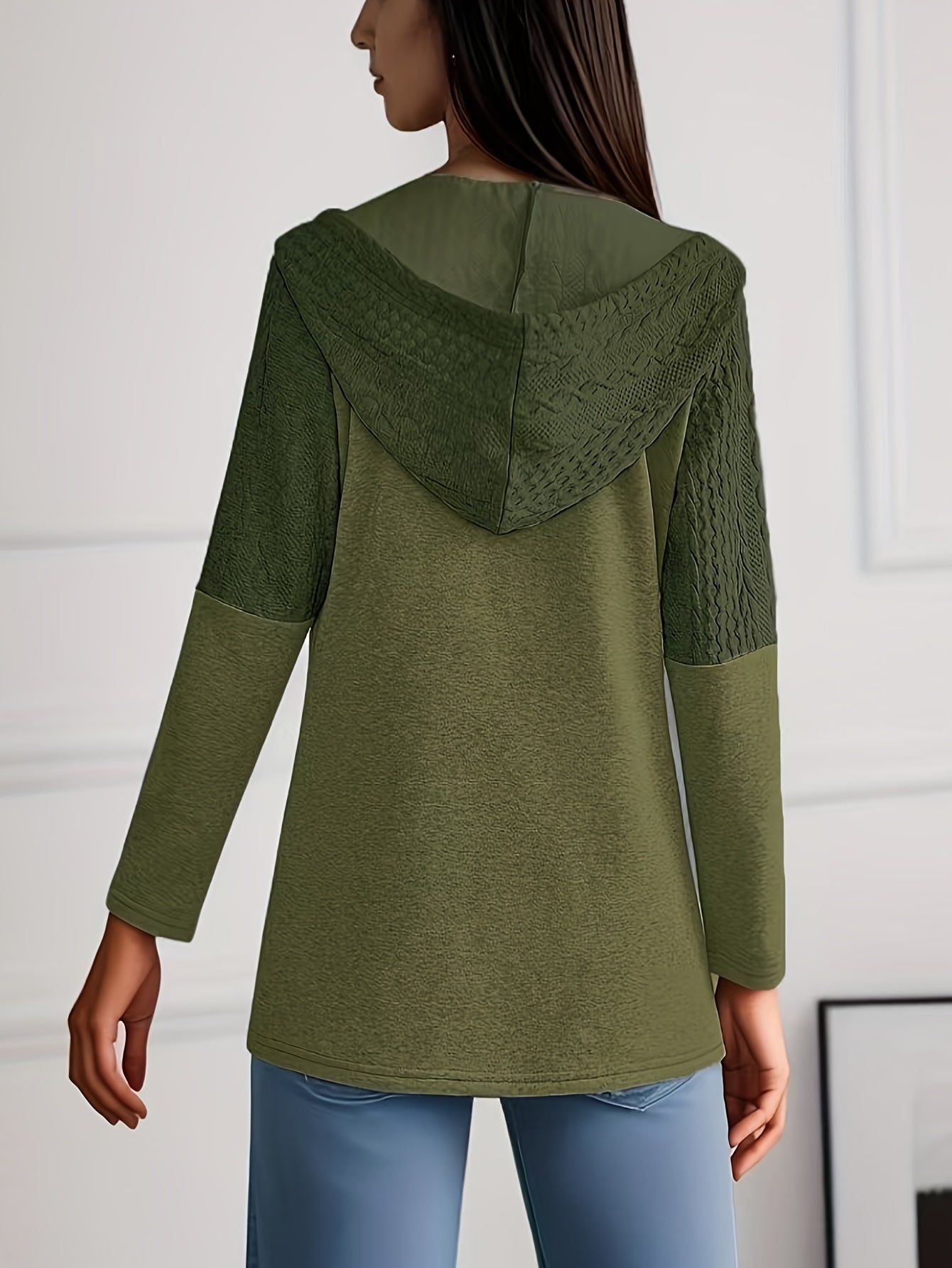 Luna Strick Hoodie Jacke – Stylisch und Bequem für Damen im Herbst und Winter
