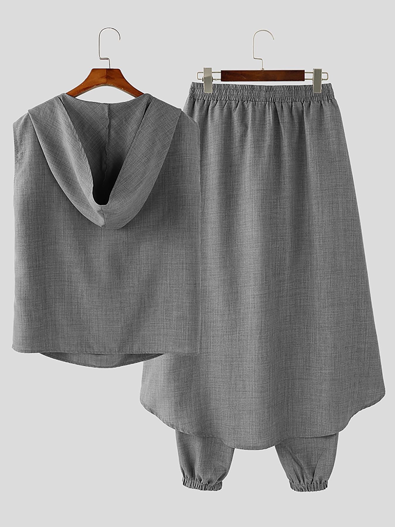 Coole Mid-Length Herren Set – Ärmellose Weste und Baggy Hose