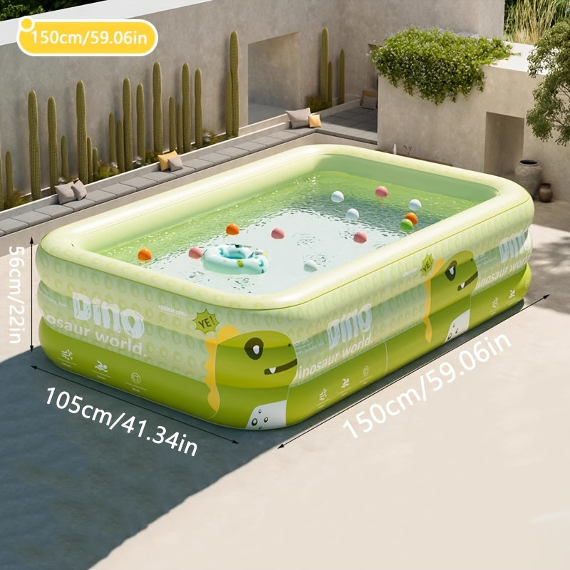 Dino Aufblasbares Schwimmbad – Sicher, Spielerisch und Komfortabel