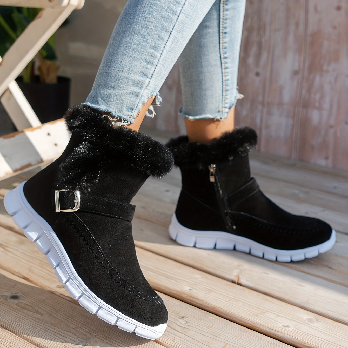 Warme Samt-Schneestiefel für Damen – Komfortabel und Stilvoll