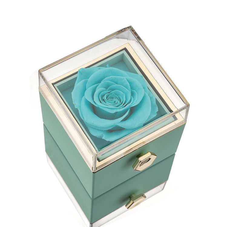 Amors Blumenbox – Ewige Rose mit Gravur für den Valentinstag