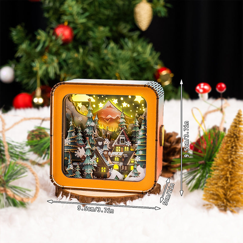 Stimmungsvolle 3D Weihnachtshaus Lichtschaale – Warmes LED Licht und Einzigartige Dekoration