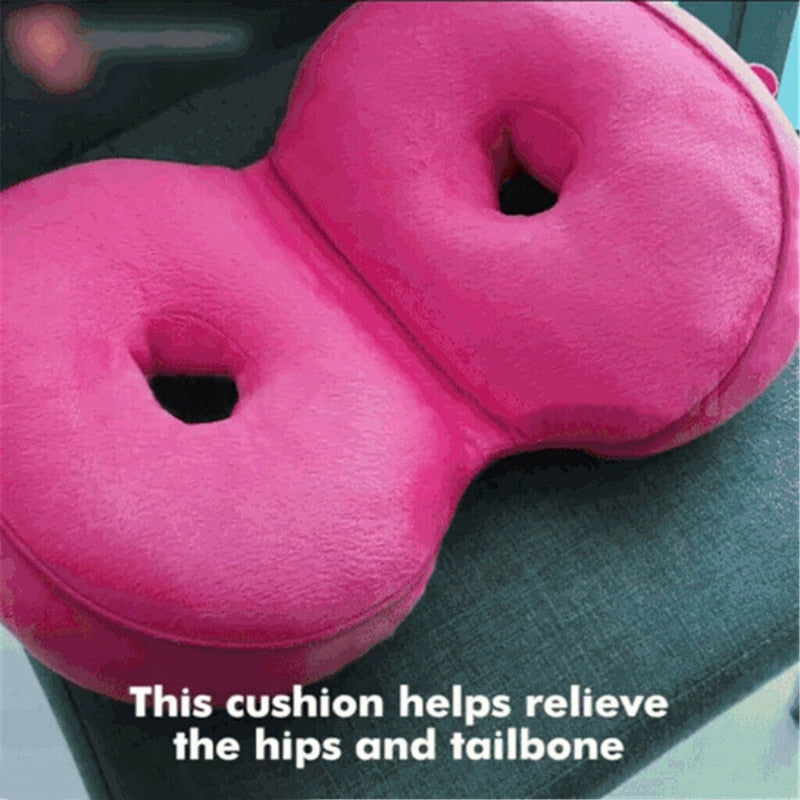 DualComfort Sitzkissen – Ergonomische Unterstützung für Rücken und Hüften