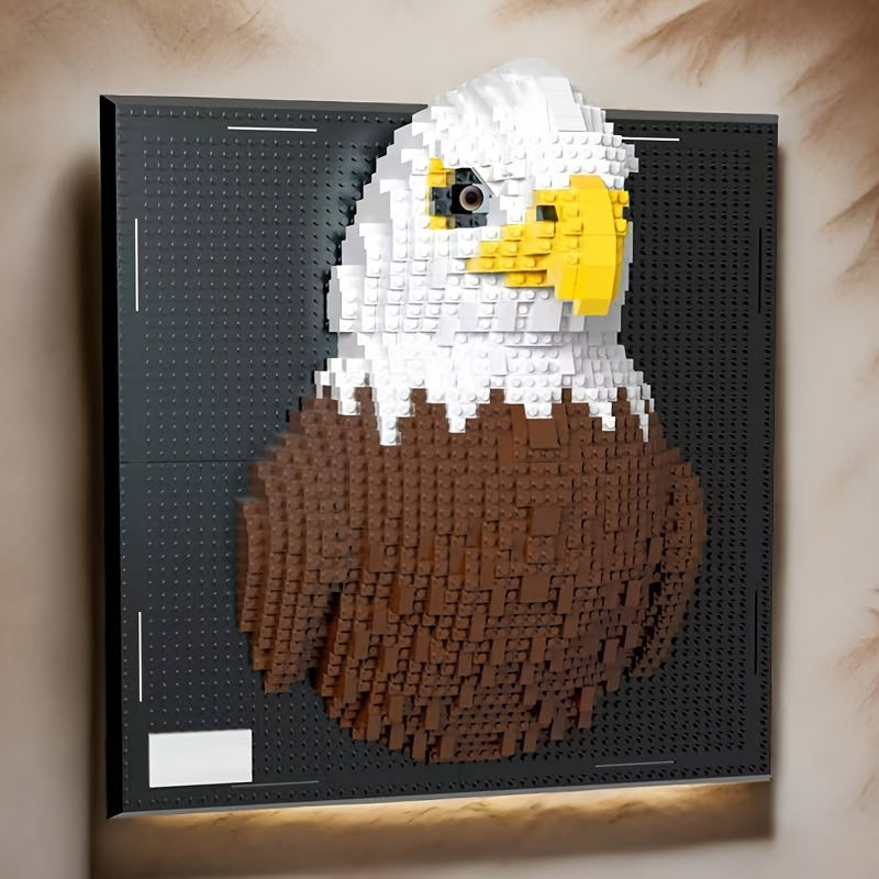 Kreative 3D Wandkunst Bauklötze – Hai und Adler Kollektion