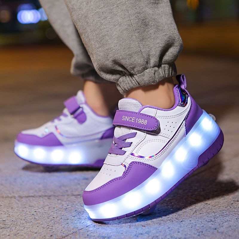 FlashRider Leuchtende Rollschuh-Sneakers – Für Kinder mit Lichterspektakel