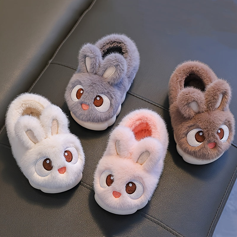 Plüsch Hasen Hausschuhe für Kinder – Für gemütliche Wintertage