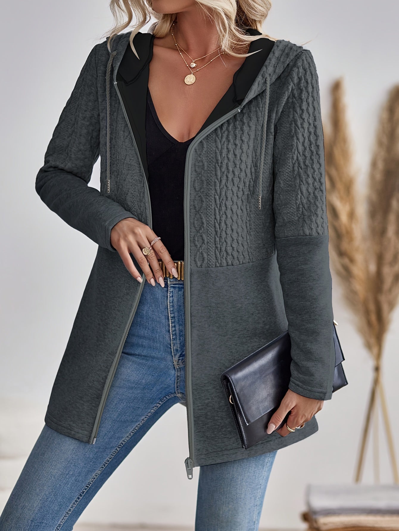 Mila Gestrickter Hoodie - Komfort und Stil für Herbst und Winter für Damen