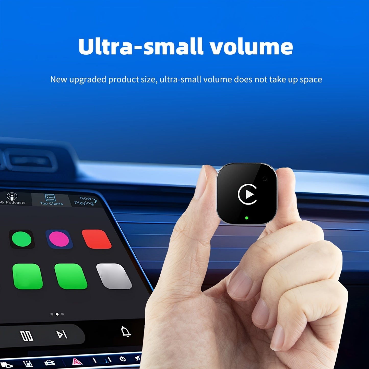 2-in-1 Drahtloser CarPlay & Android Auto Adapter – Plug & Play Schnell Verbunden