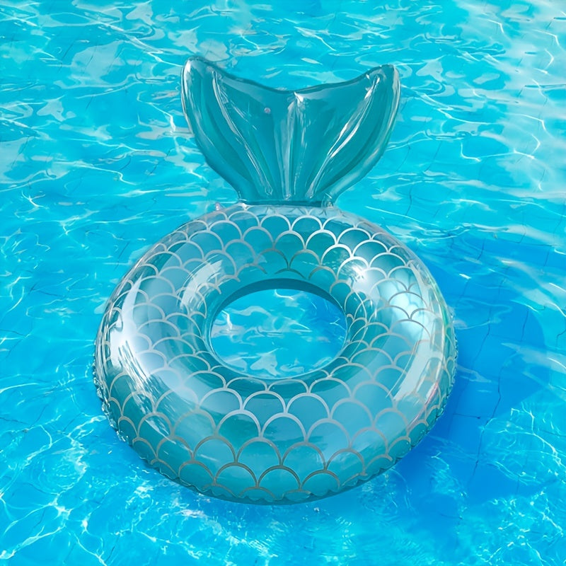 Mermaid Scale Aufblasbarer Pool Float – Ergonomisches Design mit Kissen