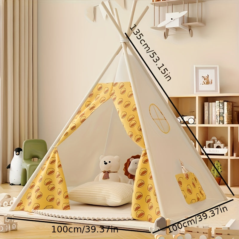 KiddieTipi Multifunktionales Tipi Zelt – Weiche Zelte für drinnen und draußen