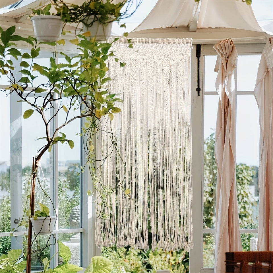 Boho Makramee Vorhang – Dekorativ und Praktisch als Trennvorhang