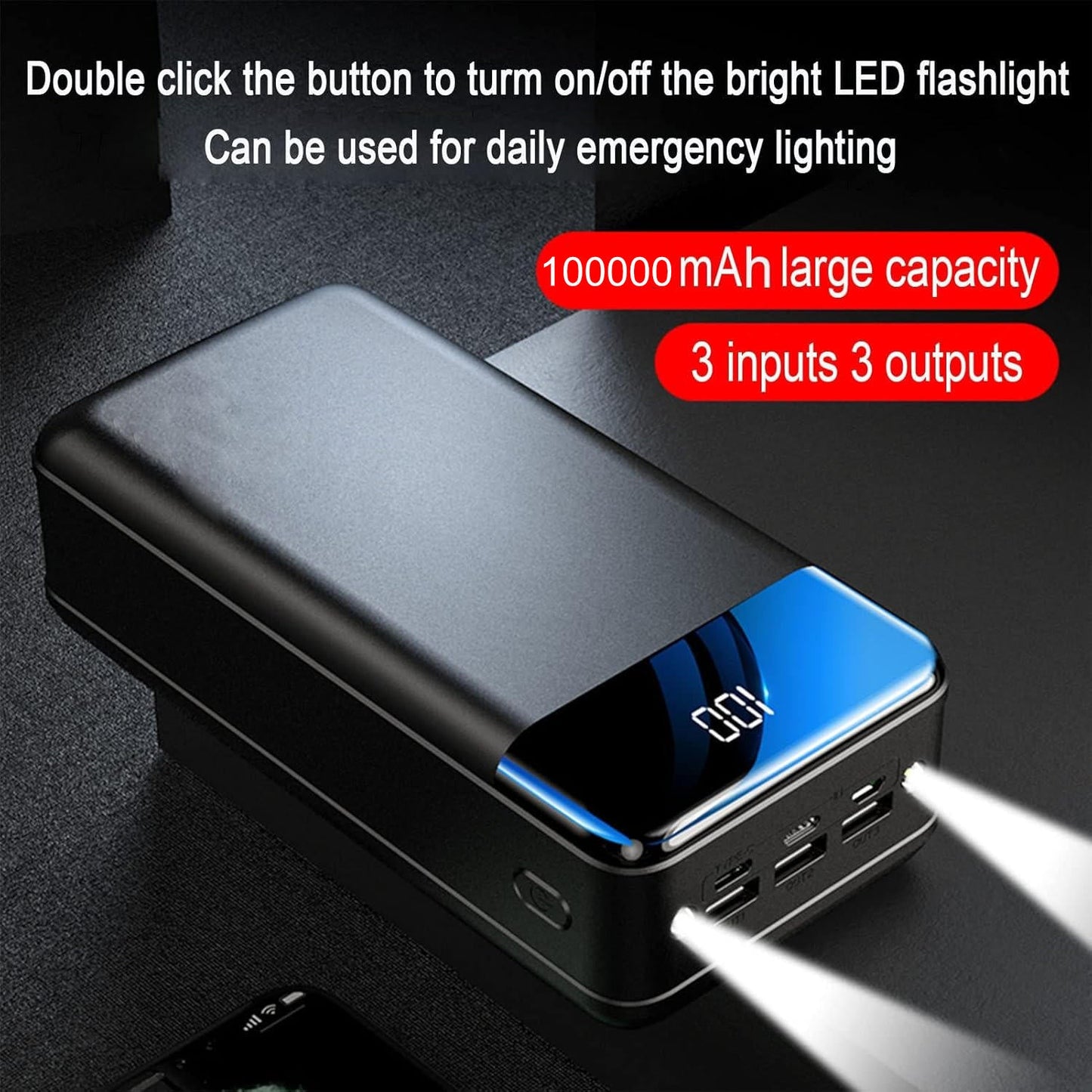 Ultimative Powerbank 100.000mAh – Schnell und Vielseitig