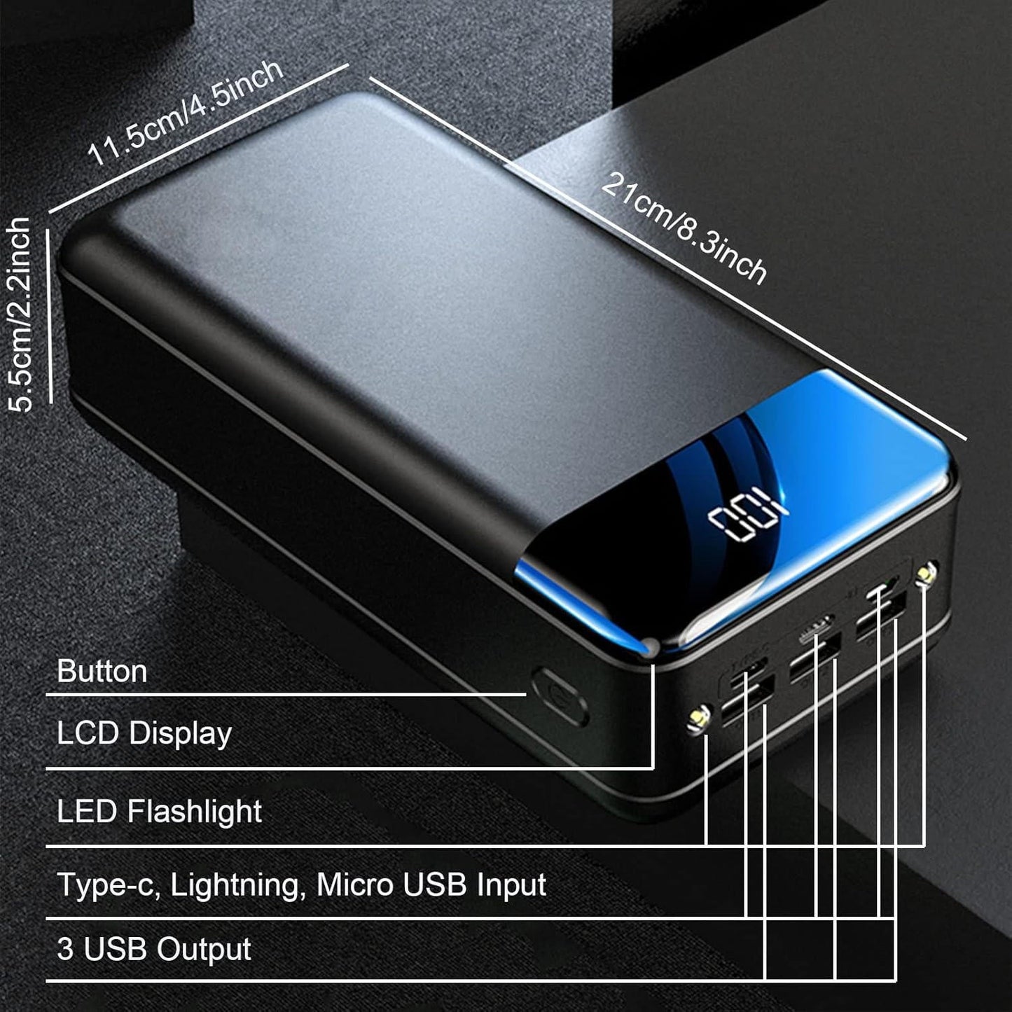Ultimative Powerbank 100.000mAh – Schnell und Vielseitig