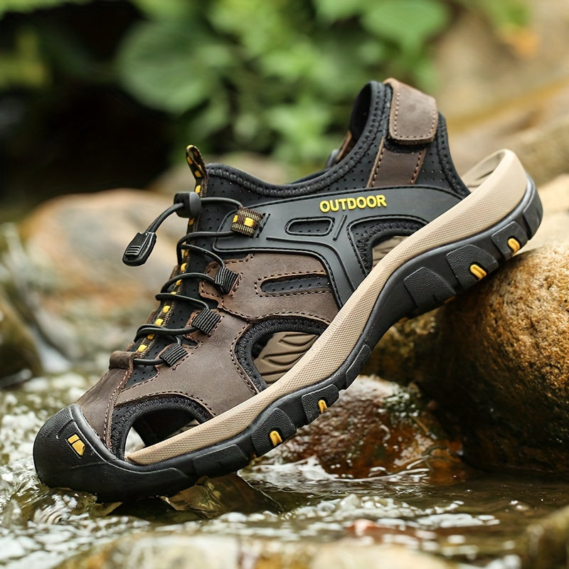 Herren Premium Leder Fischer Sandalen – Bequem & Langlebig