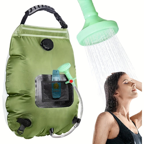 SunnyFlow Solar-Dusche Sack – Praktisch, Auslaufsicher und Mit Temperaturmesser