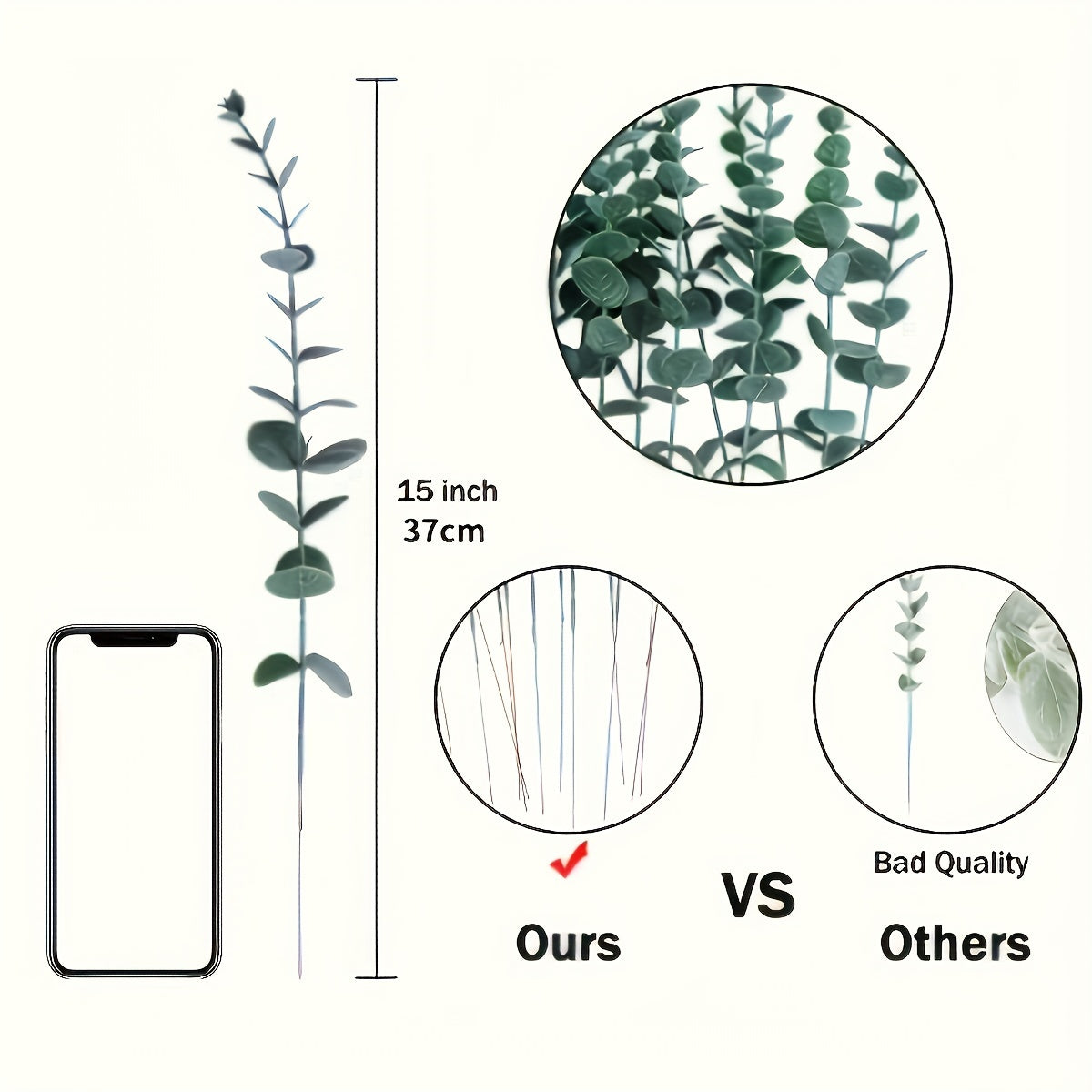 EverGreen Künstliche Eukalyptus-Stängel – Natürlich und Nachhaltig