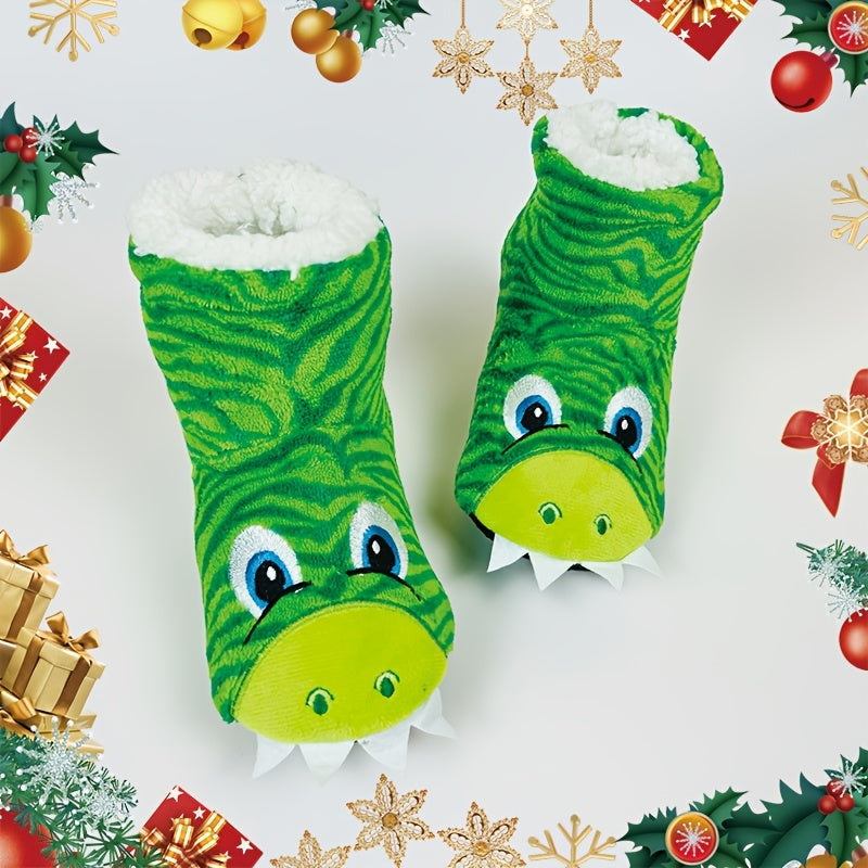 Fröhliche Dinosaurier-Slipper für Kinder – Für gemütliche Herbst- und Wintertage