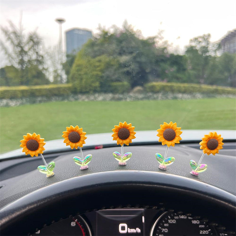 SunnyRide - Schattiger Sonnenblumen Auto-Anhänger