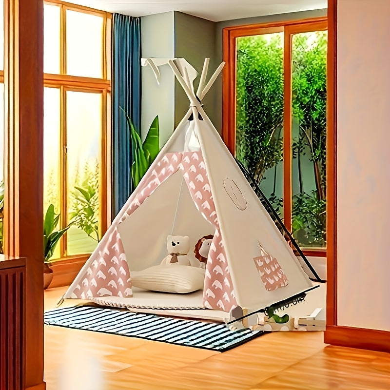 KiddieTipi Multifunktionales Tipi Zelt – Weiche Zelte für drinnen und draußen