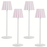 4 STÜCK Rosa Weiß